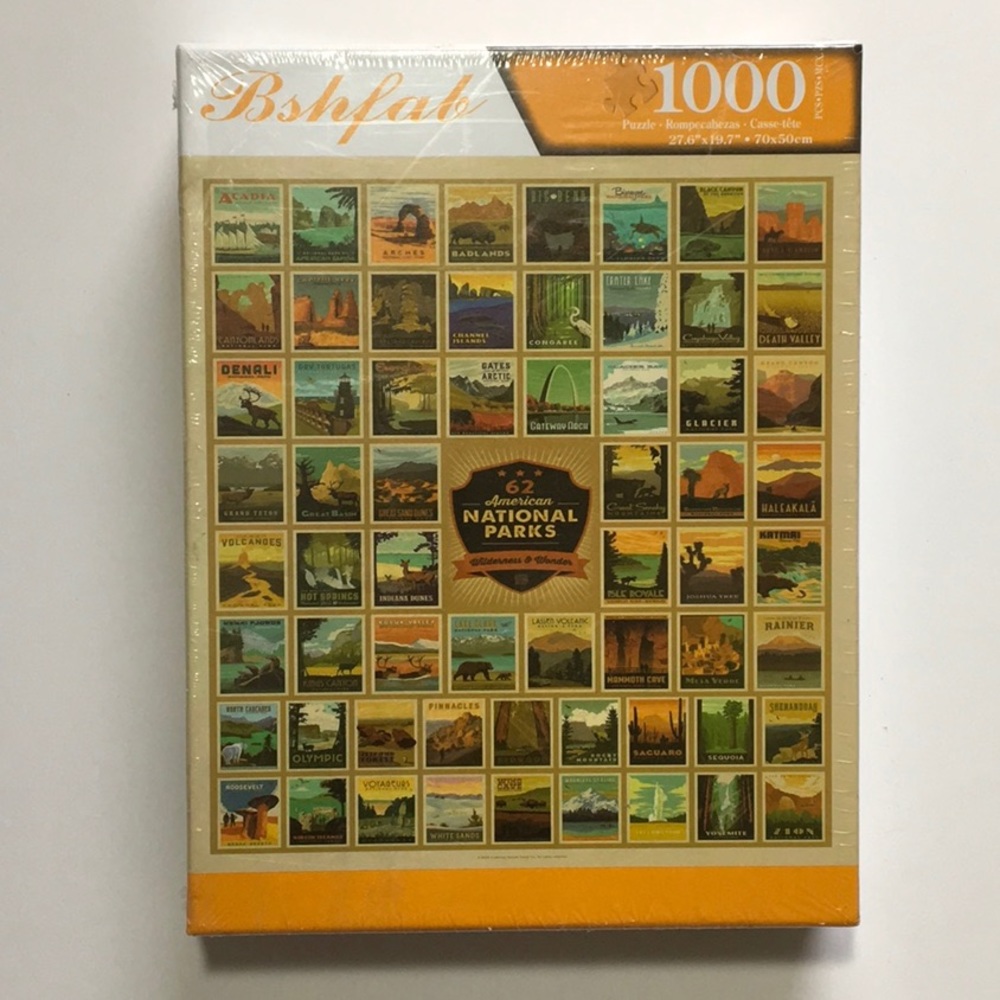 NEW UNWRAPPED 62 American National Parks Puzzle